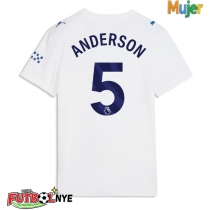 Camiseta Manchester City Elliot Anderson #5 Tercera Equipación para mujer 2026-27 manga corta